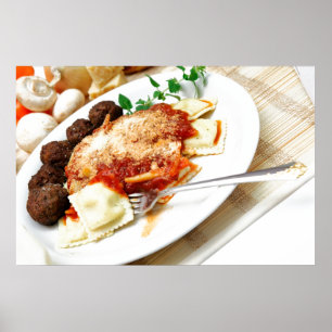Ravioli och Meatballs Poster
