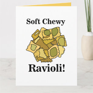 Ravioli Pasta Italiensk Mat Födelsedag Kort