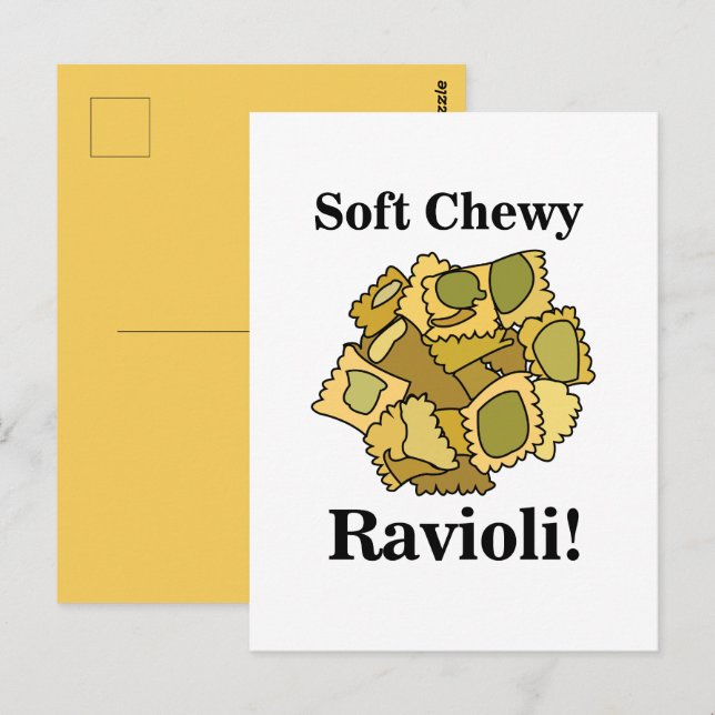 Raviolipasta Mat Vykort (Fram/baksida)