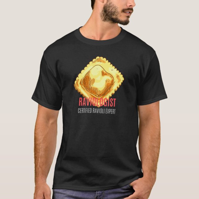 Raviolog Ravioli för italienska livsmedel Fläkt T Shirt (Framsida)