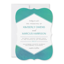 Ravishing | Teal Grönt Watercolor Bröllop