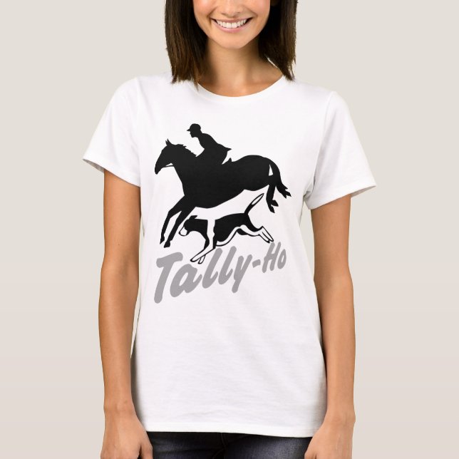 Rävjakt Etikett-Ho T-shirt (Framsida)