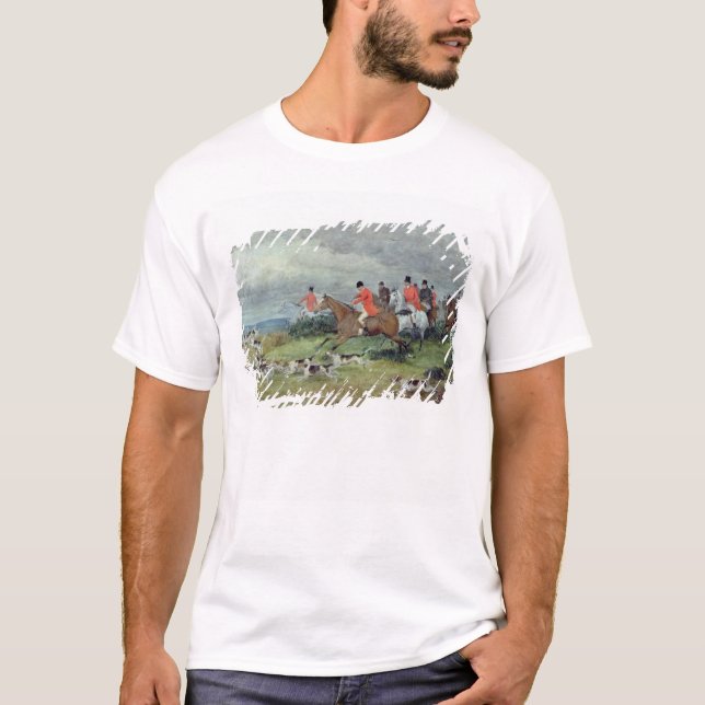 Rävjakt i Surrey, 19th århundrade T-shirt (Framsida)