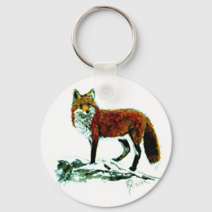 Rävkeychain Nyckelring