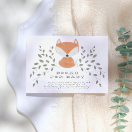Rävlilja Rustik Skogsbarn Baby Shower Böcker För B Tilläggskort