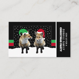 Rävlungar, julfestbiljett inbjudan