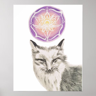 RävMandalaaffisch Poster