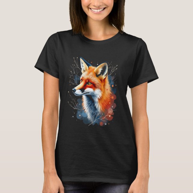 Rävmotiv T Shirt (Framsida)