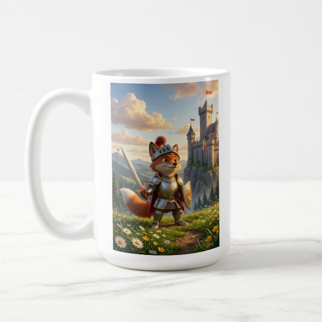Rävriddare Barn Tecknad Film  Kaffemugg (Vänster)