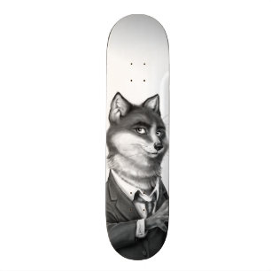 RävSkateboard (3/4 beklär), Mini Skateboard Bräda 18,7 Cm