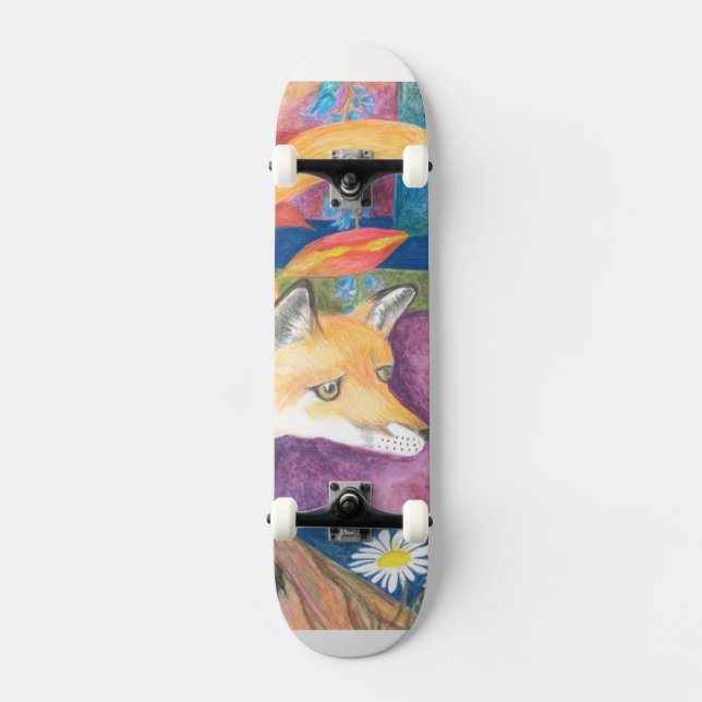 rävskateboard skateboard bräda 21,5 cm (Framsida)