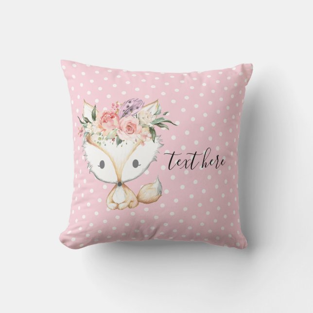 rävskog, söt kudde (Framsida)