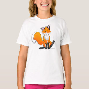 Rävtshirt för flickor tröja