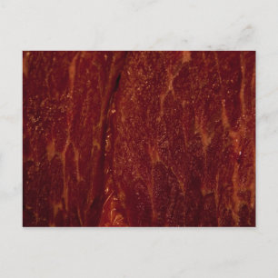 Raw kött vykort