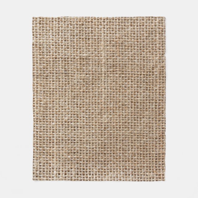 Raw Linen struktur Fleecefilt (Framsidan)