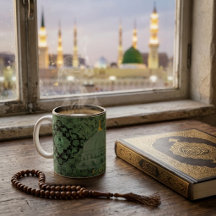 Rawdah-mönster & Madinah Grön kupol-moské