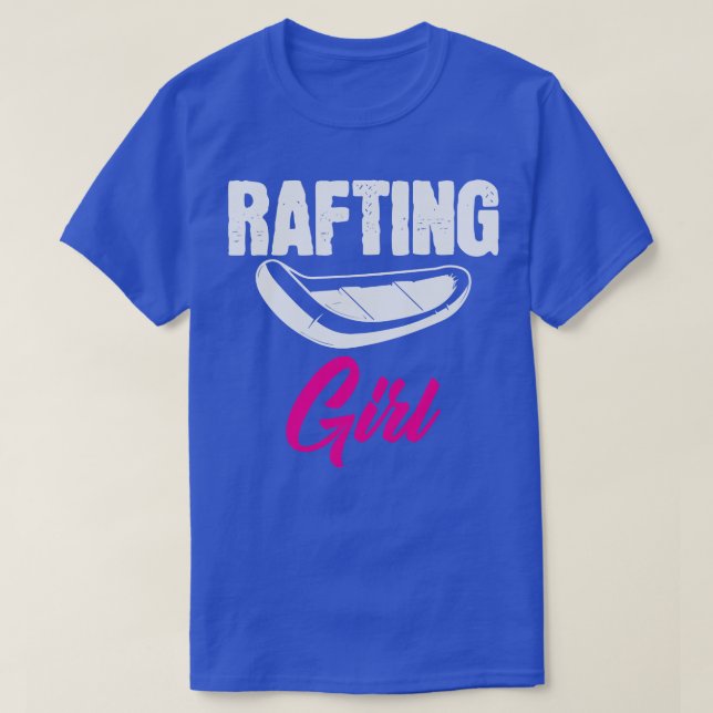 Rawing Girl Rat efter Raft Whitewater Boat T Shirt (Design framsida)