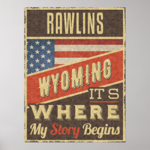 Rawlins Wyoming Poster
