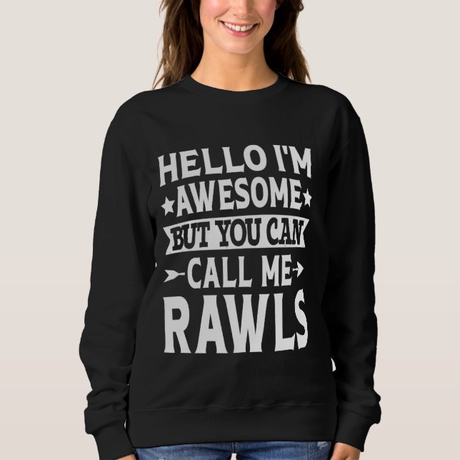 Rawls Efternamn Ring mig Rawls Family Team Efterna T Shirt (Framsida)