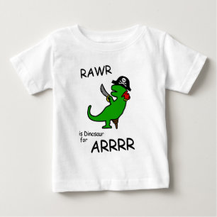 RAWR är dinosauren för ARRR (piratdinosauren) Tee Shirt