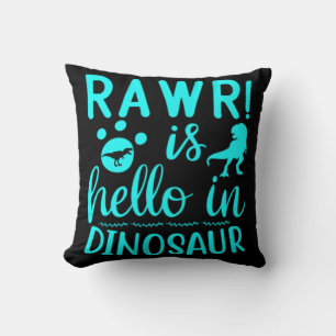 Rawr! Är Hej i Dinosaur Kudde