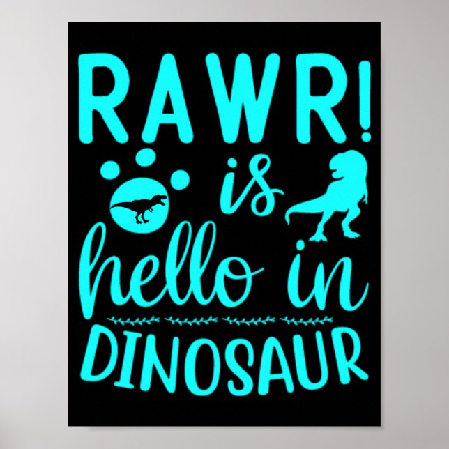 Rawr! Är Hej i Dinosaur Poster (Framsidan)