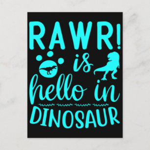 Rawr! Är Hej i Dinosaur Vykort