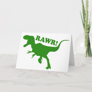 RAWR är så Dinosaurs säger att jag kärlek dig Kort