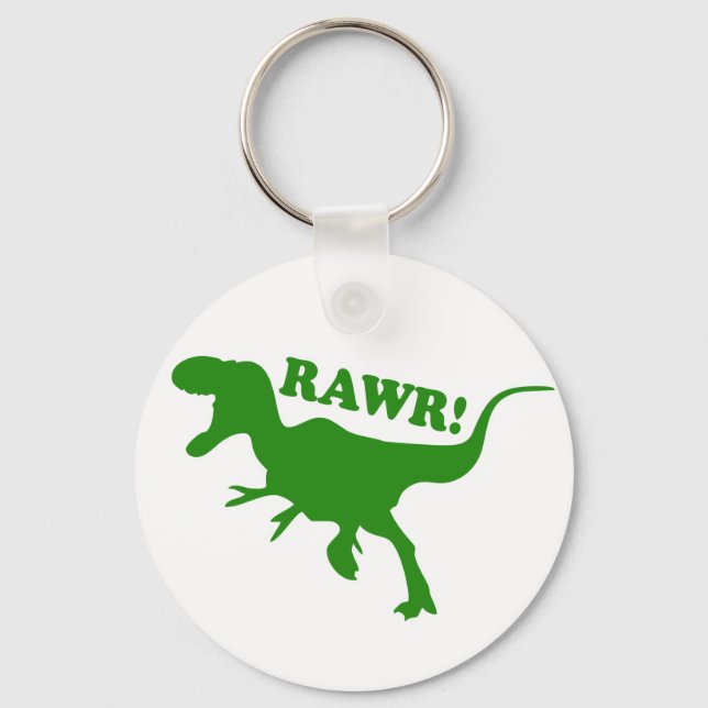 RAWR är så Dinosaurs säger att jag kärlek dig Nyckelring (Framsida)