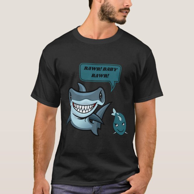 RAWR! BABY RAWR! haj kärlek T Shirt (Framsida)