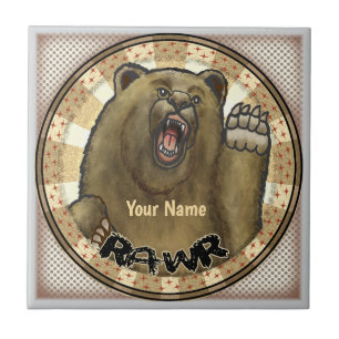 Rawr Bear Kakelplatta