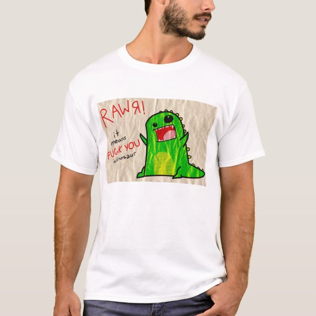 RAWR det dino språket Tee (Framsida)