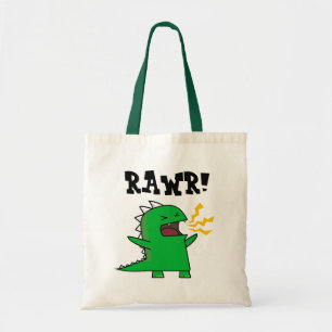 RAWR Dino - anpassade! Tygkasse