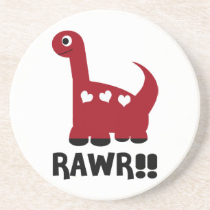 Rawr Dino Red Underlägg Sandsten
