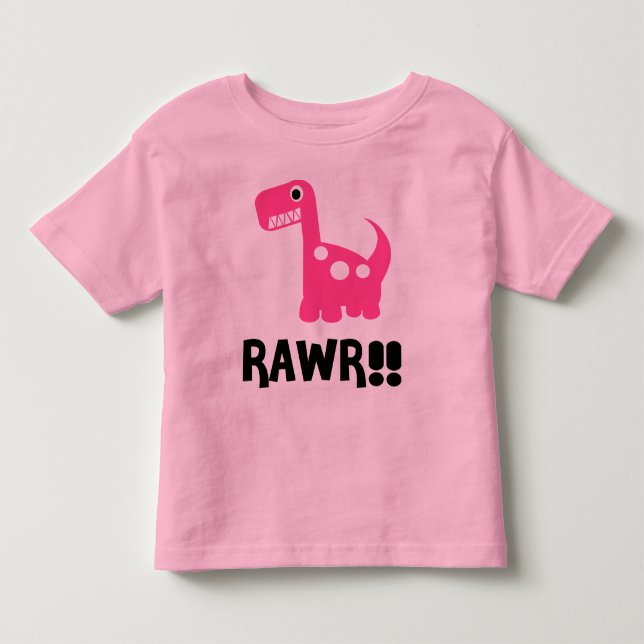 Rawr Dino Rosa Tröja (Framsida)