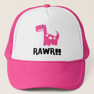 Rawr Dino Rosa Truckerkeps