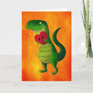 RAWR Dinosaur kärlek Kort