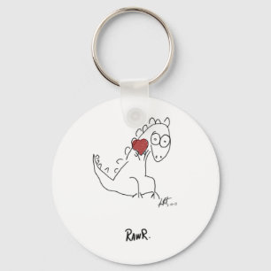 Rawr dinosaur! nyckelring
