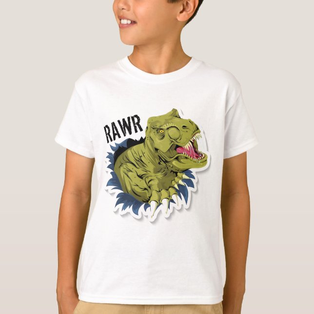 Rawr Dinosaur T Shirt (Framsida)