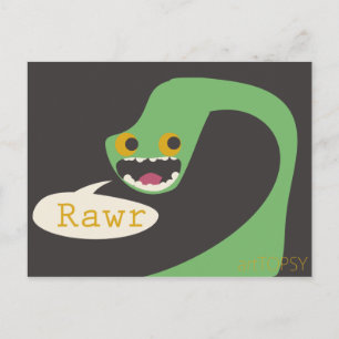 Rawr Dinosaur Vykort