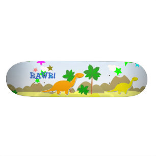 RAWR! DinosaurSkateboard Old School Skateboard Bräda 21,6 Cm