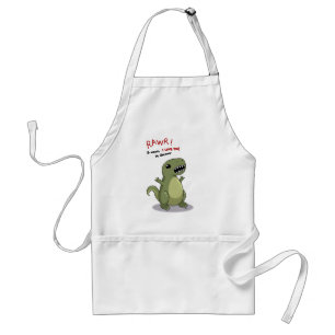 Rawr elak älskar jag dig i Dinosaur Förkläde