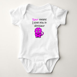 Rawr elak älskar jag dig i Dinosaur Tee Shirt