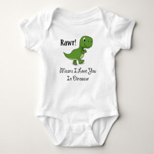 Rawr elak älskar jag dig i Dinosaur Tröja