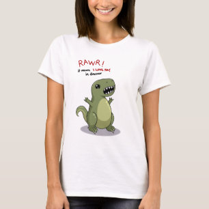 Rawr elak älskar jag dig i Dinosaur Tröja