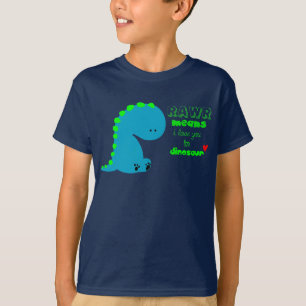 Rawr elak älskar jag dig i DINOSAURskjorta Tee