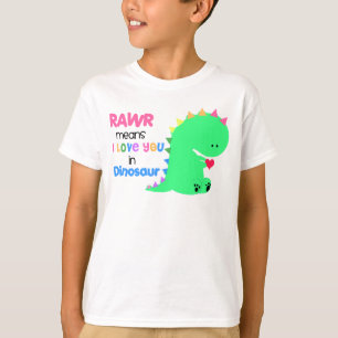 Rawr elak älskar jag dig i DINOSAURskjortan #2 T Shirt