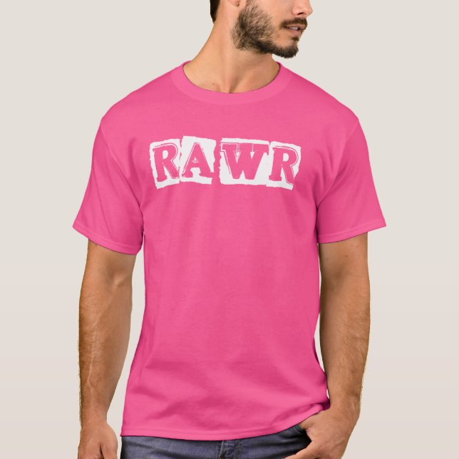 Rawr Emo Goth Rock musik Punk Gothic T Shirt (Framsida)