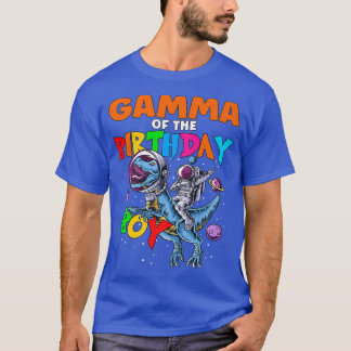 Rawr Gamma of the Birthday Boy Astronaut Riding Di T Shirt