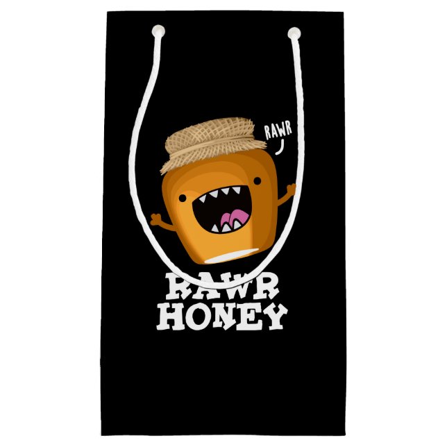 Rawr Honung Funny Raw Honung Pun Mörk BG (Framsidan)